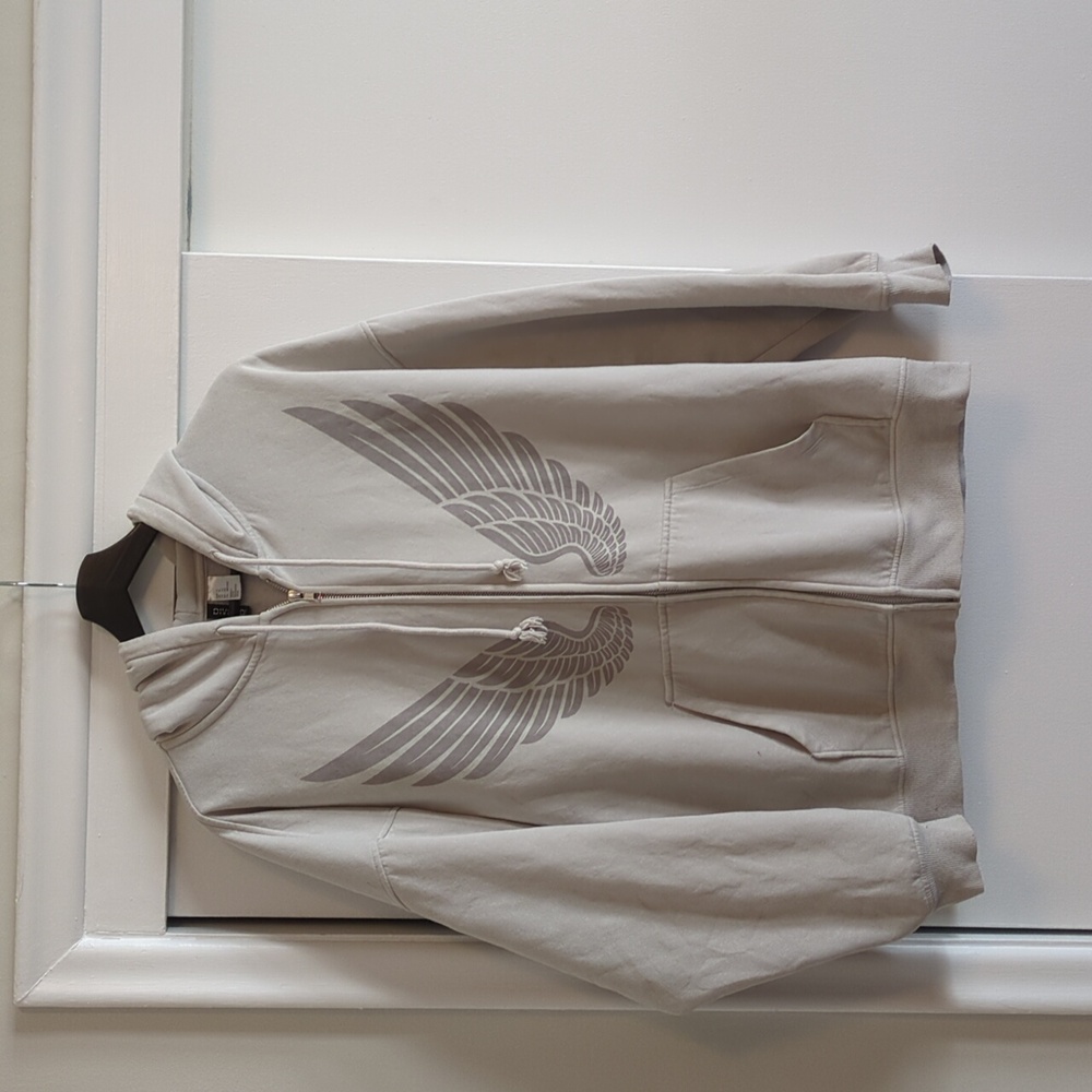 H&M women's oversized wing zip up